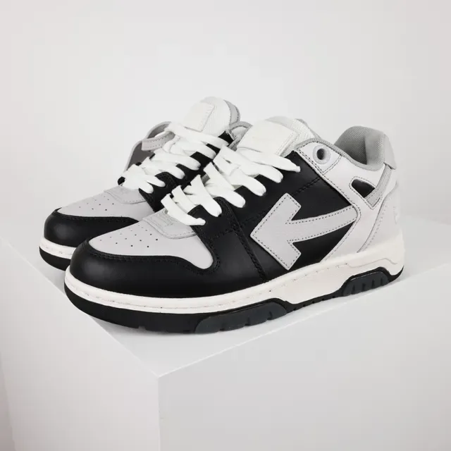 Black and White Two-Tone Low-Top Lifestyle Sneakers 2