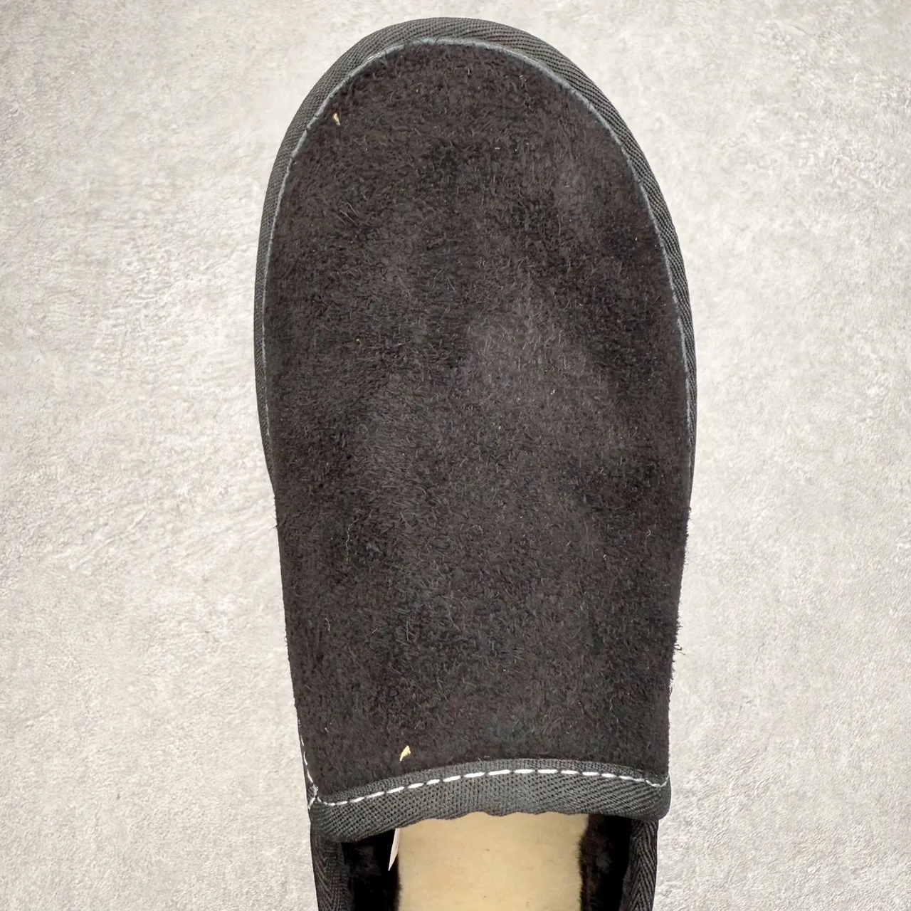 Black Contrast-Stitched Slip-On Lugged Platform Casual Shoe 5