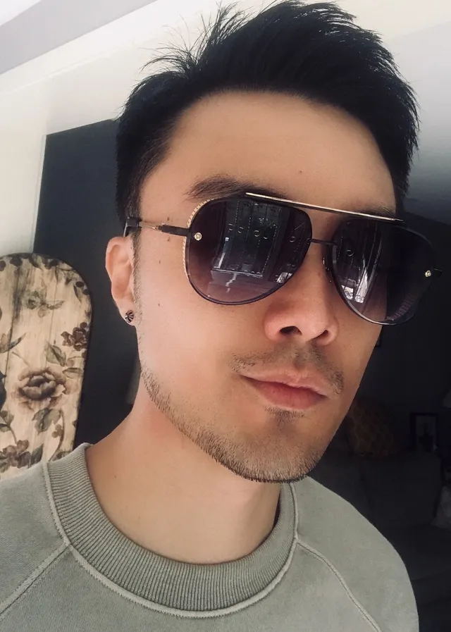 Black Gold Aviator-Inspired Double-Bar Bridge Sunglasses 7