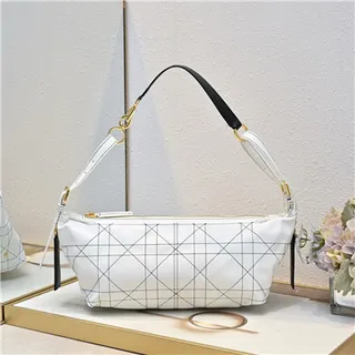 Black Gold Slouchy Crescent Silhouette Quilted Diamond-Stitched Paneling Hobo Bag 10