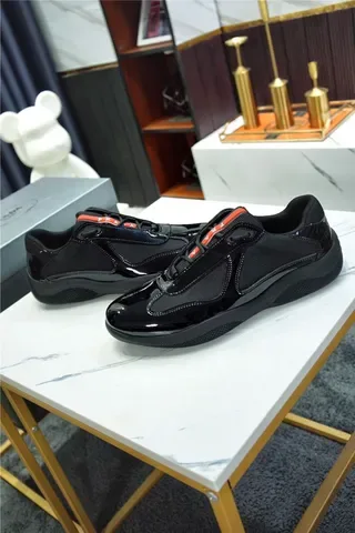 Black Laceless Slip-On Patent Leather Overlay Lifestyle Sneakers 6