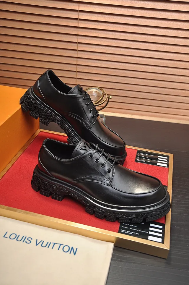 Black Leather Cap-Toe Oxford Shoes 6
