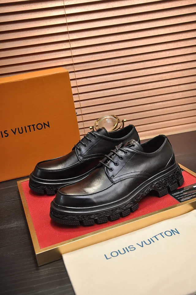 Black Leather Cap-Toe Oxford Shoes 8