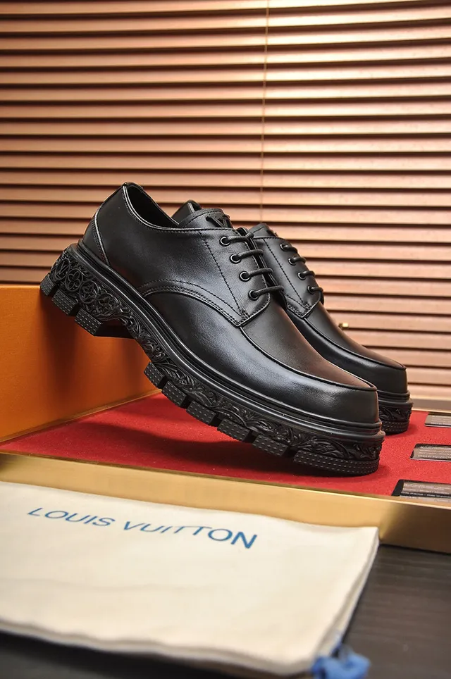 Black Leather Cap-Toe Oxford Shoes 9