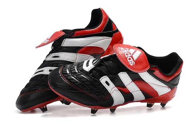 Black Leather Molded Panel Firm-Ground Soccer Shoes 17
