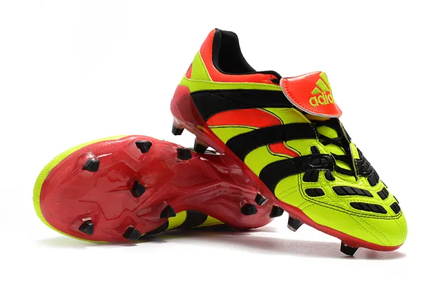 Black Leather Molded Panel Firm-Ground Soccer Shoes 22