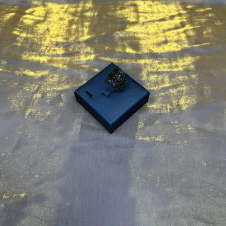 黑色海军蓝华丽水晶镶嵌珠宝