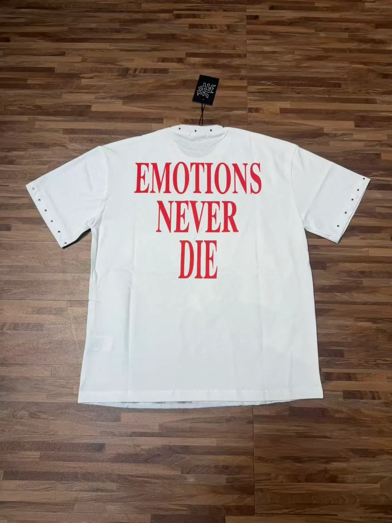 Black White Oversized Fit Graphic Print T-Shirt 7
