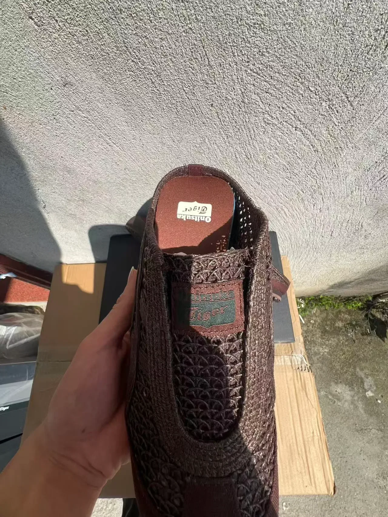 Black Woven Textile Slip-On Slippers 14