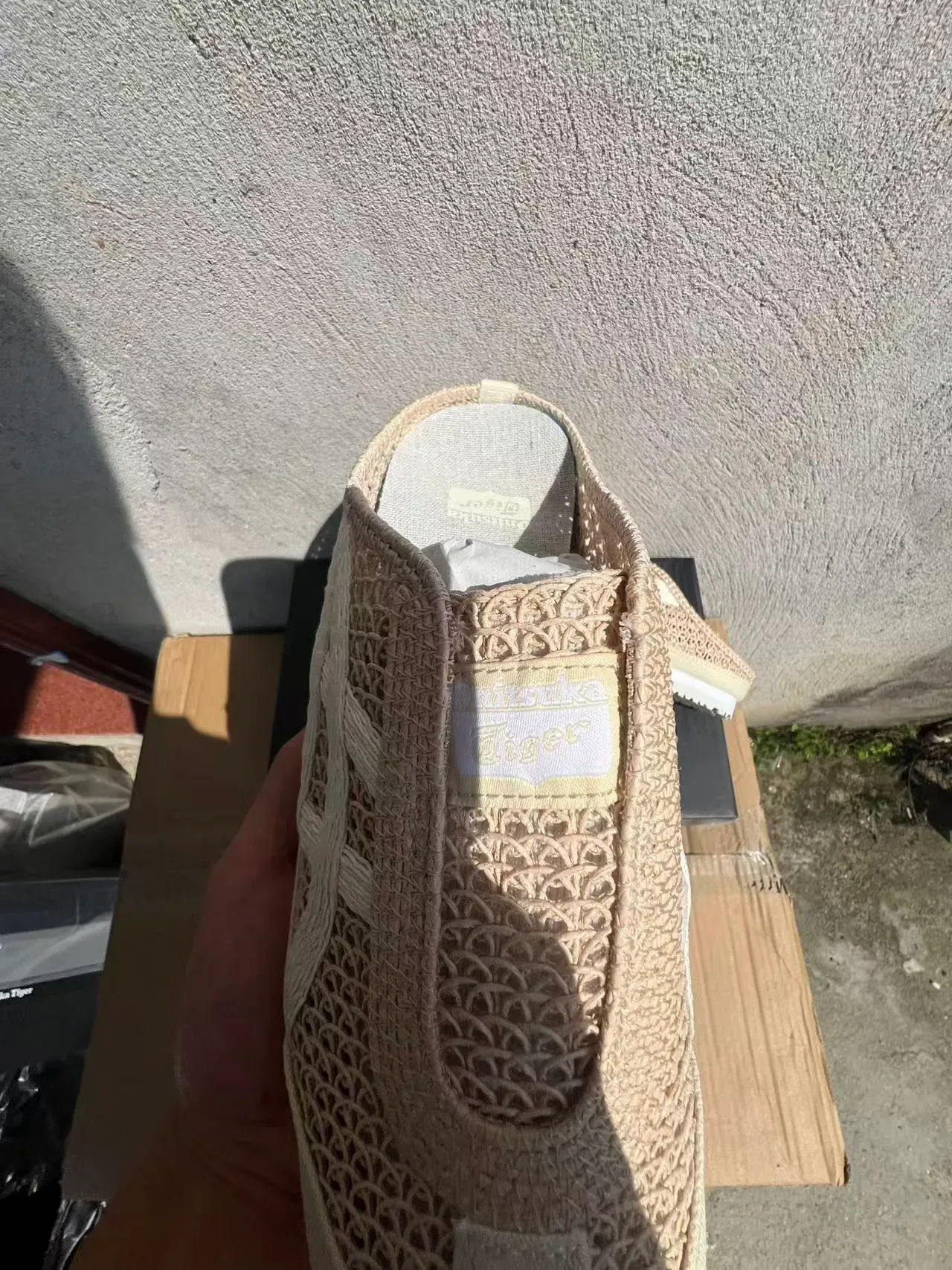 Black Woven Textile Slip-On Slippers 24