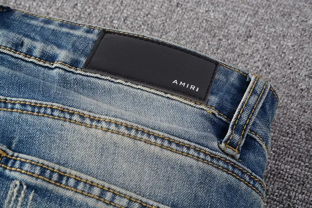 Blue Black Distressed Light-Wash Denim Knee Panel Construction Jeans 13