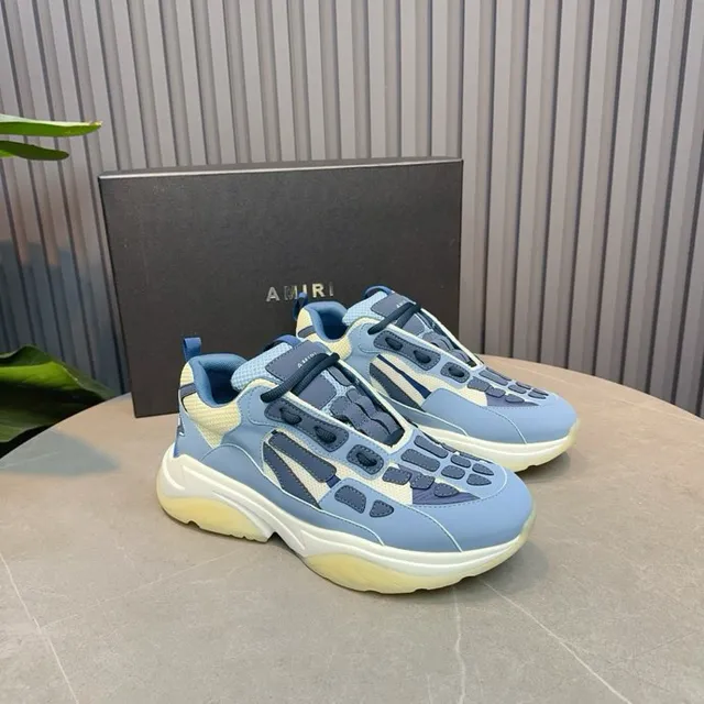 Blue Navy Oversized Sole Laceless Strap Closure Chunky Sneakers 2