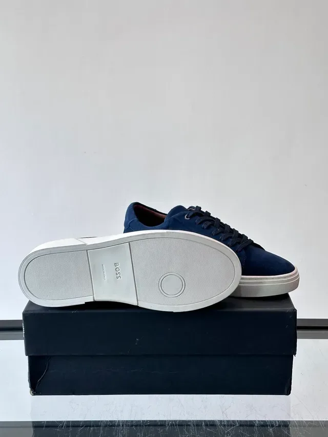 Blue Suede Low-Top Lifestyle Sneakers 2