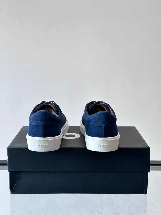 Blue Suede Low-Top Lifestyle Sneakers 3