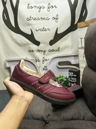 Brown Black Leather-Like Upper Strap Closure Mary Jane Shoes 5