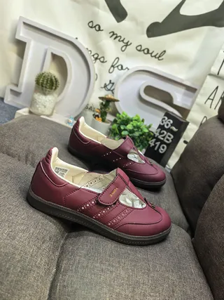 Brown Black Leather-Like Upper Strap Closure Mary Jane Shoes 9