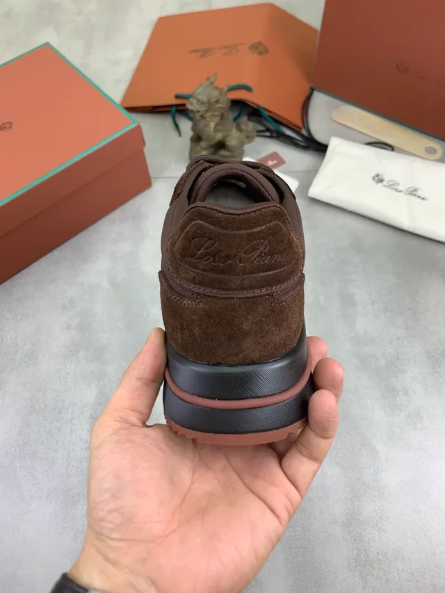 Brown Suede and Smooth Leather Lifestyle Sneaker 3