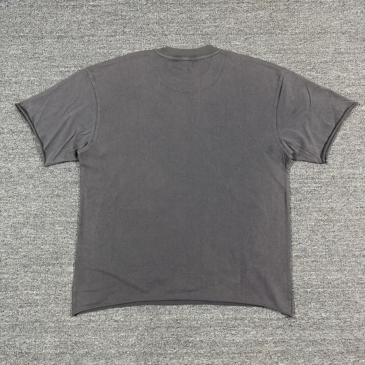 Charcoal Gray Graphic-Print UFO Cowboy T-Shirt 3