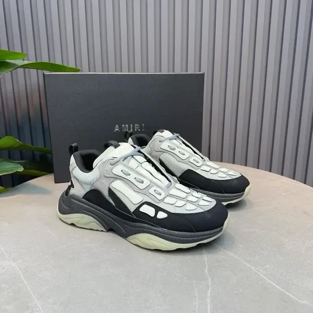 Chunky Cage-Overlay Low-Top Lifestyle Sneakers 4