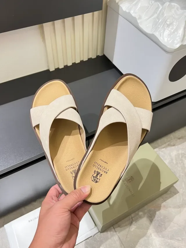 Crisscross Strap Flat Slide Casual Sandals 6