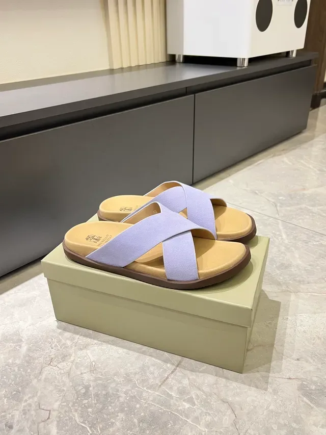Crisscross Strap Flat Slide Casual Sandals 13
