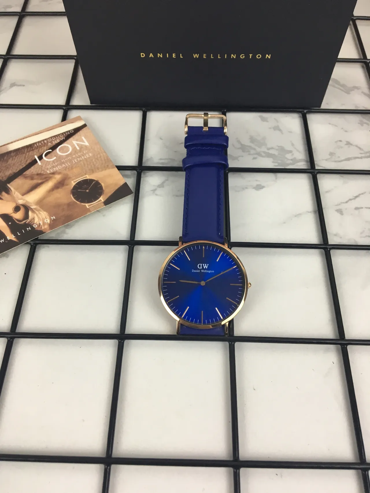 Daniel Wellington Classic Blue Sunburst Quartz Watch 2