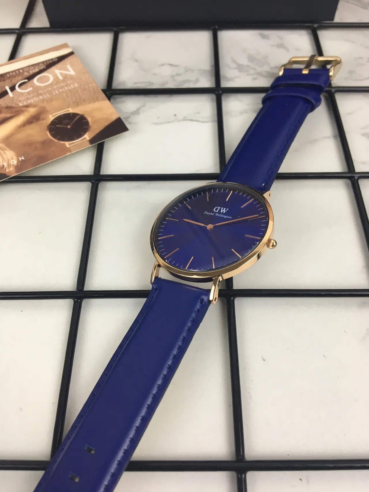 Daniel Wellington Classic Blue Sunburst Quartz Watch 4