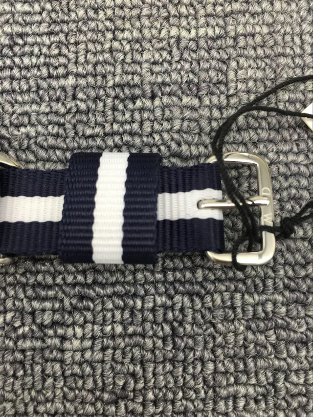 Daniel Wellington Classic Petite White Dial Navy White Stripe NATO Strap Quartz Watch 5