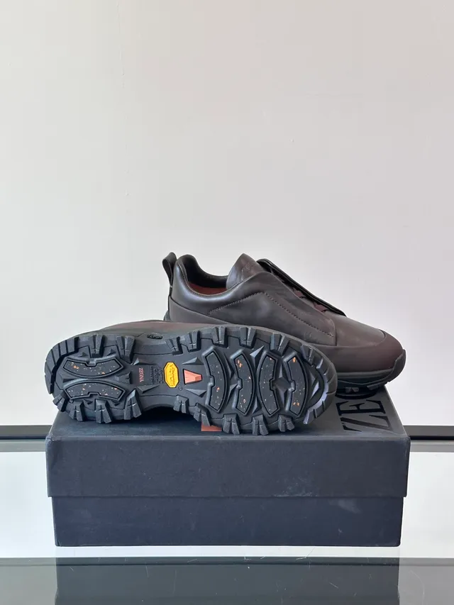 Dark Brown Slip-On Chunky Sole Lifestyle Sneaker 2