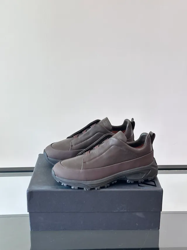 Dark Brown Slip-On Chunky Sole Lifestyle Sneaker 5