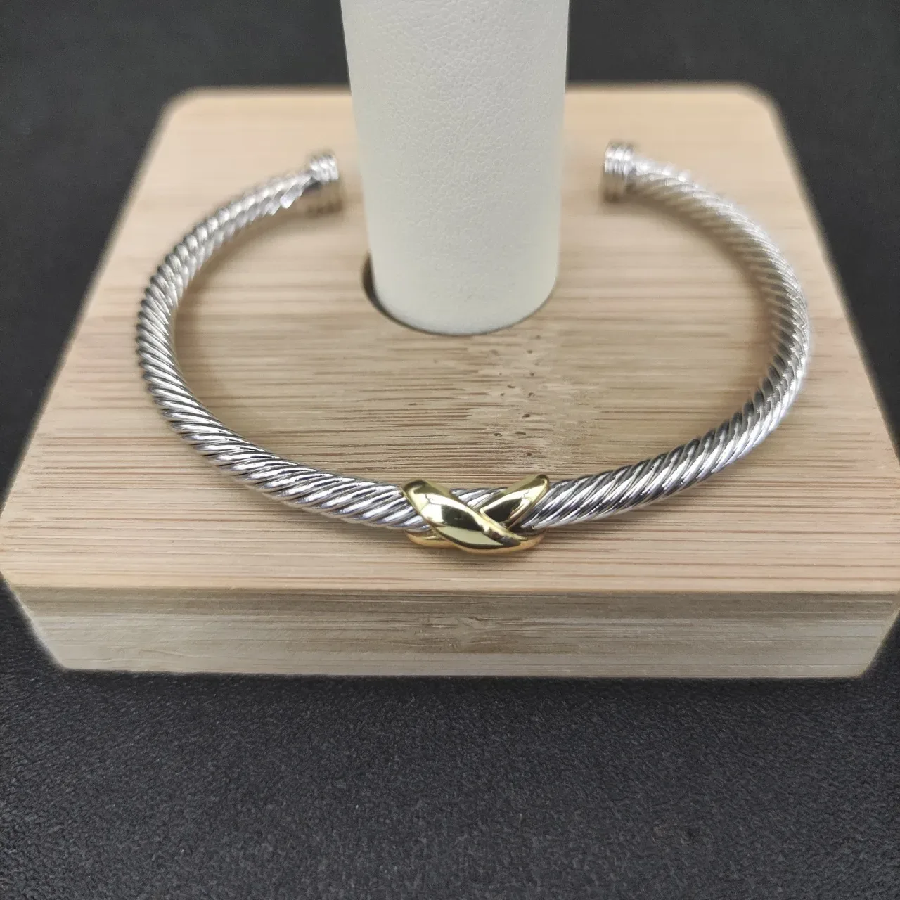 David Yurman Cable Classics Twisted Silver and Gold Bracelets 6