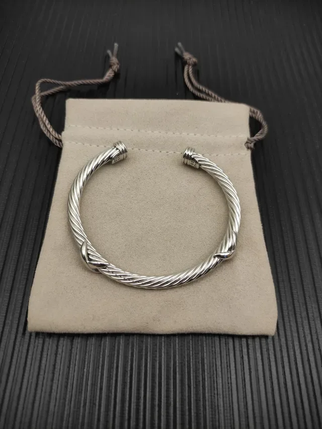 David Yurman Cable Classics Twisted Silver Bracelet 9