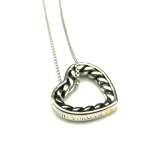 David Yurman Cable Collection قلادة قلب مفتوح