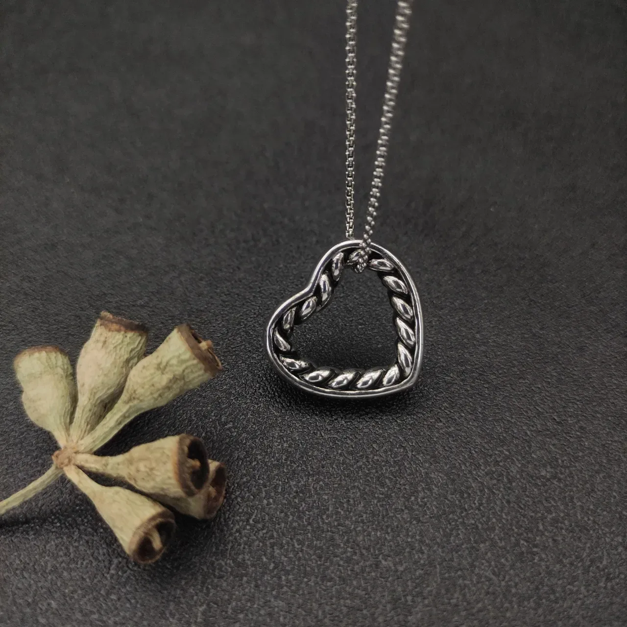 David Yurman Cable Collection Open Heart Pendant Necklace 4