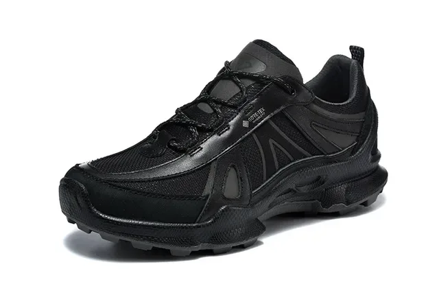 ECCO Black Mixed-Material Lifestyle Sneakers 3