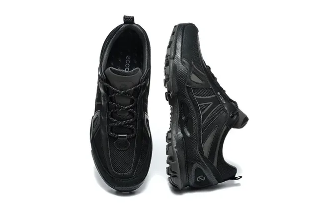 ECCO Black Mixed-Material Lifestyle Sneakers 7
