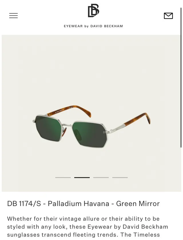 David Beckham lunettes DB 1174/S lunettes de soleil dorées noires bleues ombrées dorées miroir 7