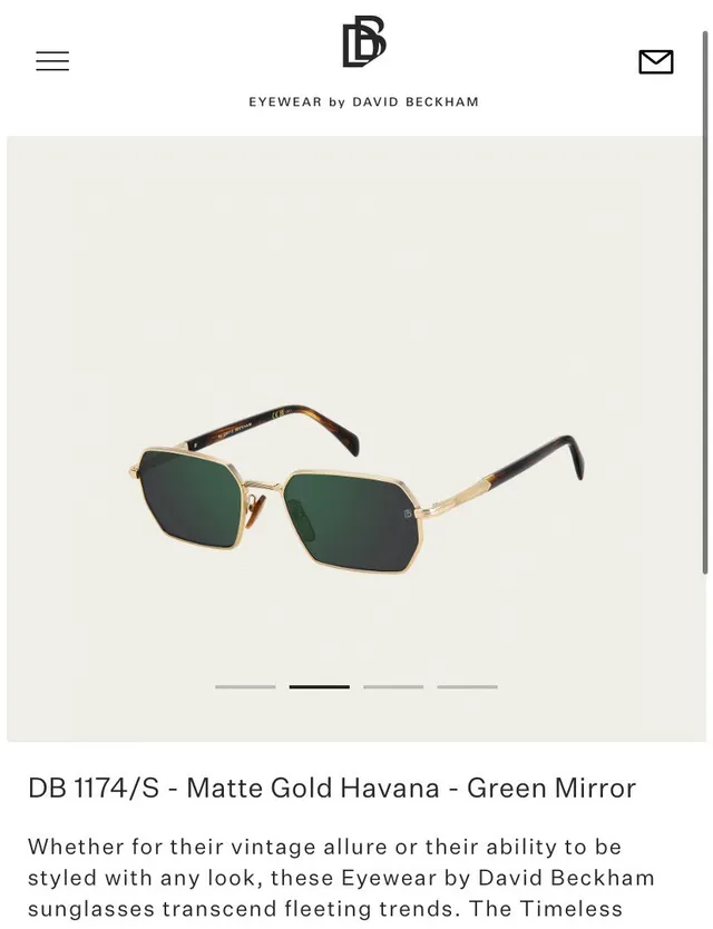 David Beckham lunettes DB 1174/S lunettes de soleil dorées noires bleues ombrées dorées miroir 8