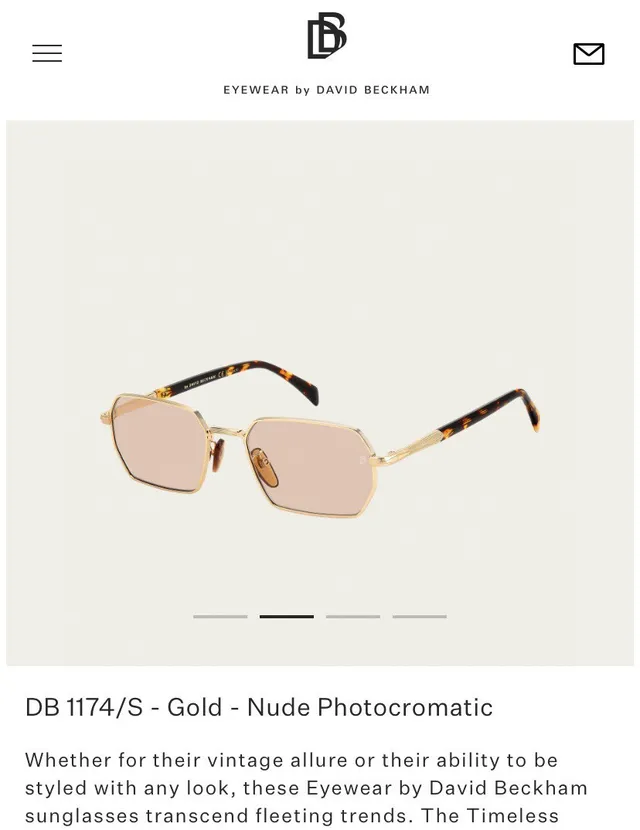 David Beckham lunettes DB 1174/S lunettes de soleil dorées noires bleues ombrées dorées miroir 9