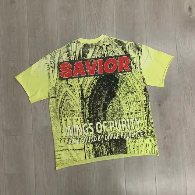 FIRST ROW Magazine Cover Graphic Print Yellow T-Shirt 6