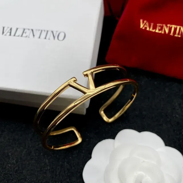 Gold and Black Polished Open Cuff Bracelets 2