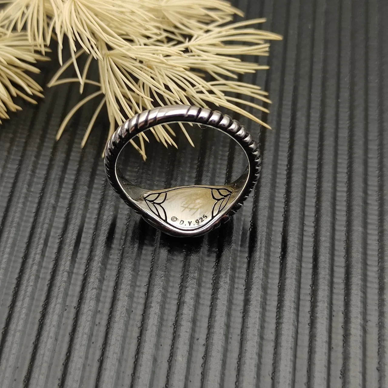 Gold and Silver Twisted Ribbed Sculpted Rings 7