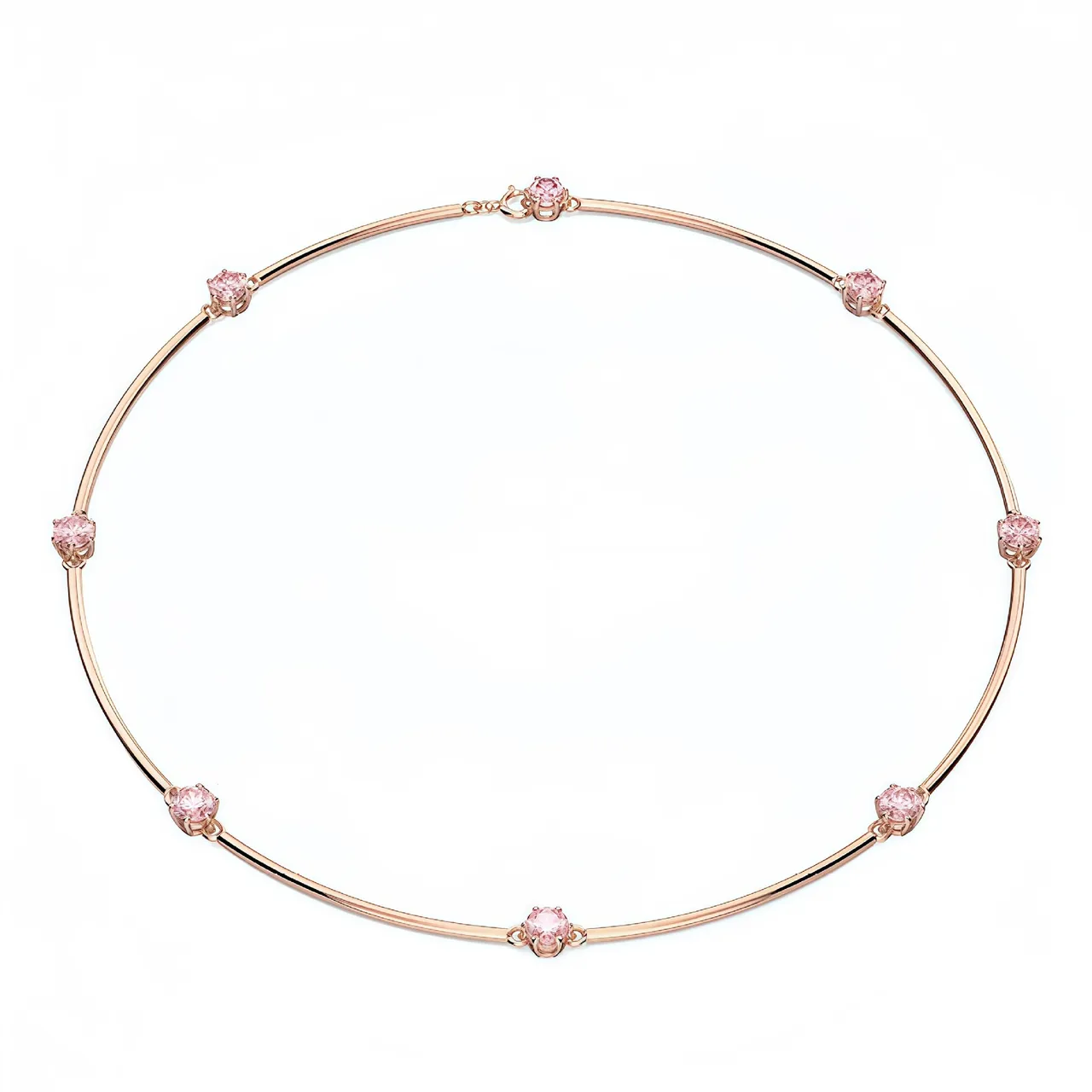 Gold Pink Multi-Stone Cascade Round Bezel-Set Gems Earrings 8