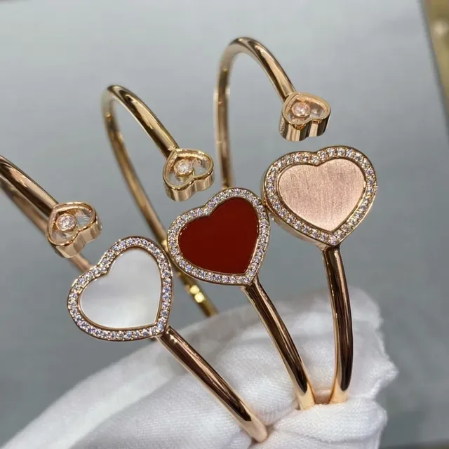 Gold Silver Chains Enamel Floral And Heart Pendants Necklace 9