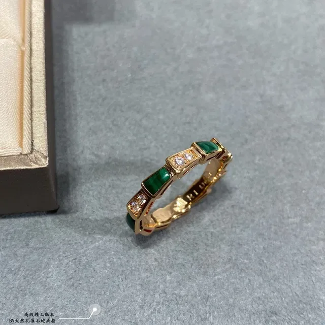 Gold-Tone Segmented Gemstone Stackable Rings 2