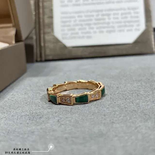 Gold-Tone Segmented Gemstone Stackable Rings 3