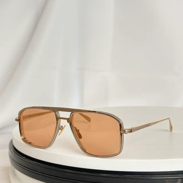 Gold-Tone Shield Frame Gradient Purple-Pink Lens Sunglasses 4