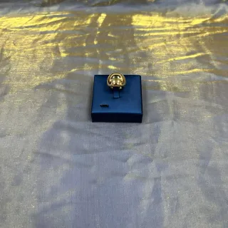 Gold-Tone Spherical Dome Ring