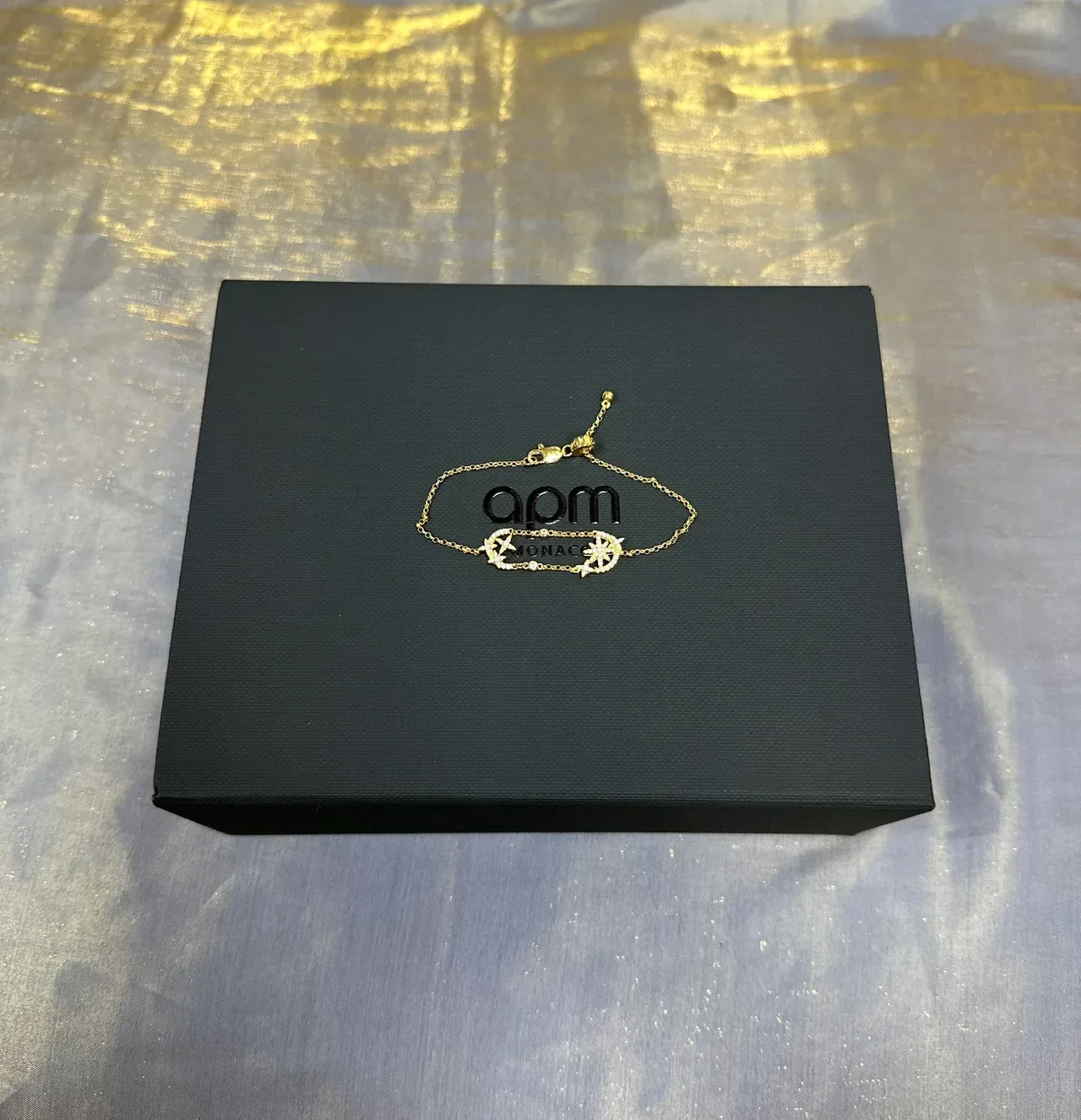 Gold-Tone Star and Compass Rose Charm Bracelet 5