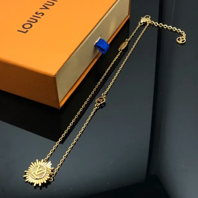 Gold-Tone Sunburst Pendant Necklace 2